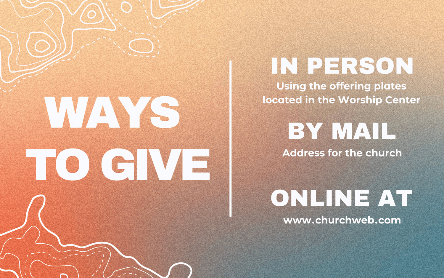 Church Event church graphic design