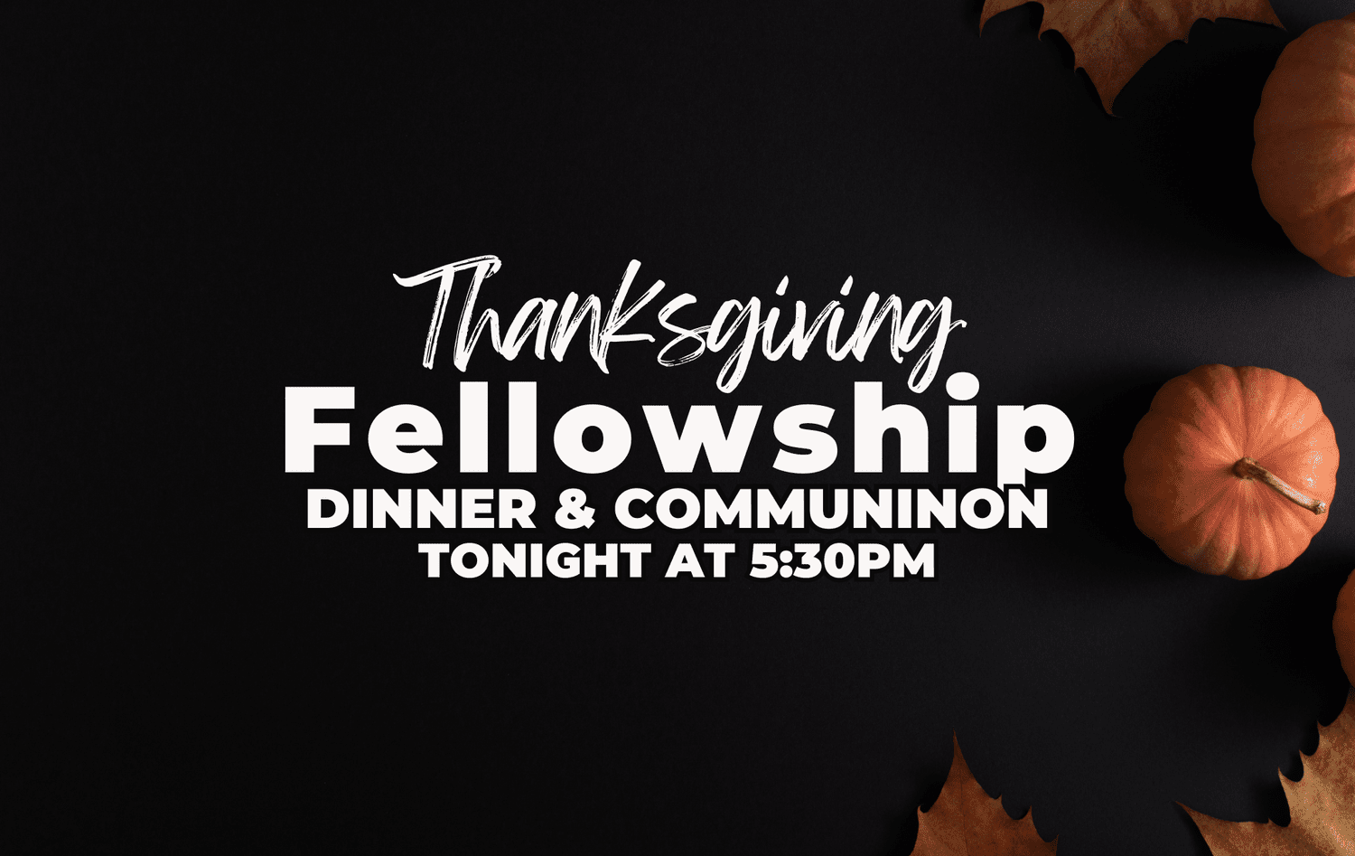 Thank You church graphic design