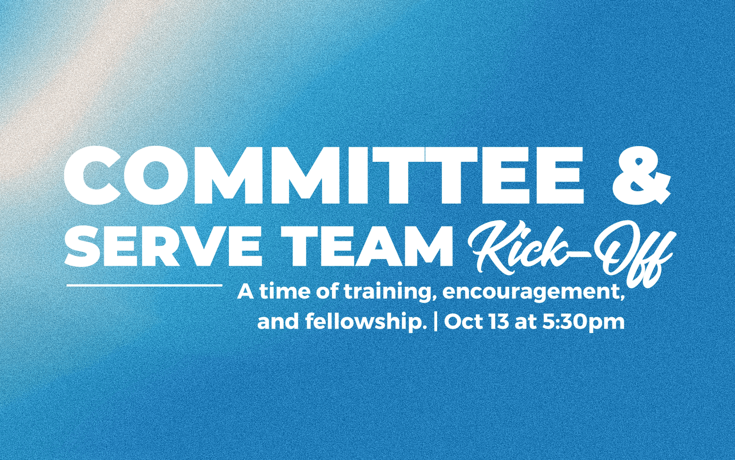 Serve Team church graphic design